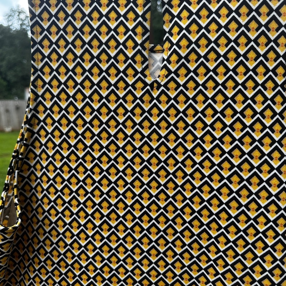 Banana Republic Yellow and Black Sheath Dress - Picture 5 of 6